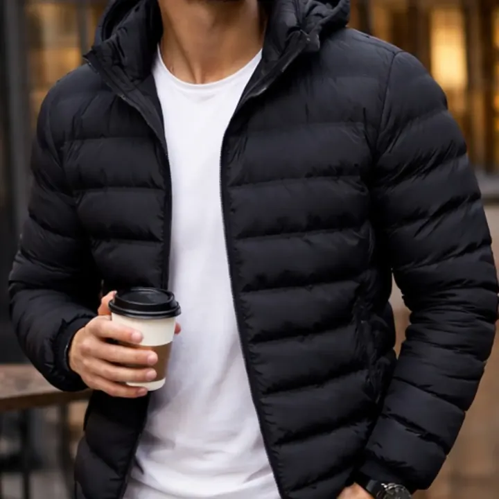 Jaqueta Puffer com Capuz
